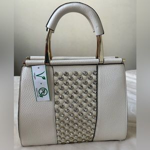 BRAND NEW Alyssa Bag - White, Vegan Leather